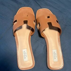 Steven By Steve Madden Tan Sandals